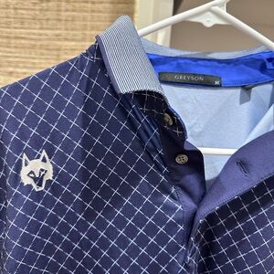 Greyson patterned golf shirt
